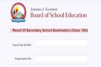 JKBOSE 10th Class Result 2025