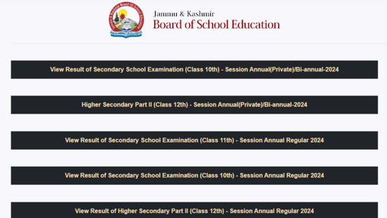 JKBOSE 12th Class Result 2025